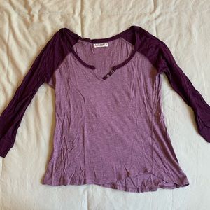 Garage - Purple Baseball Tee